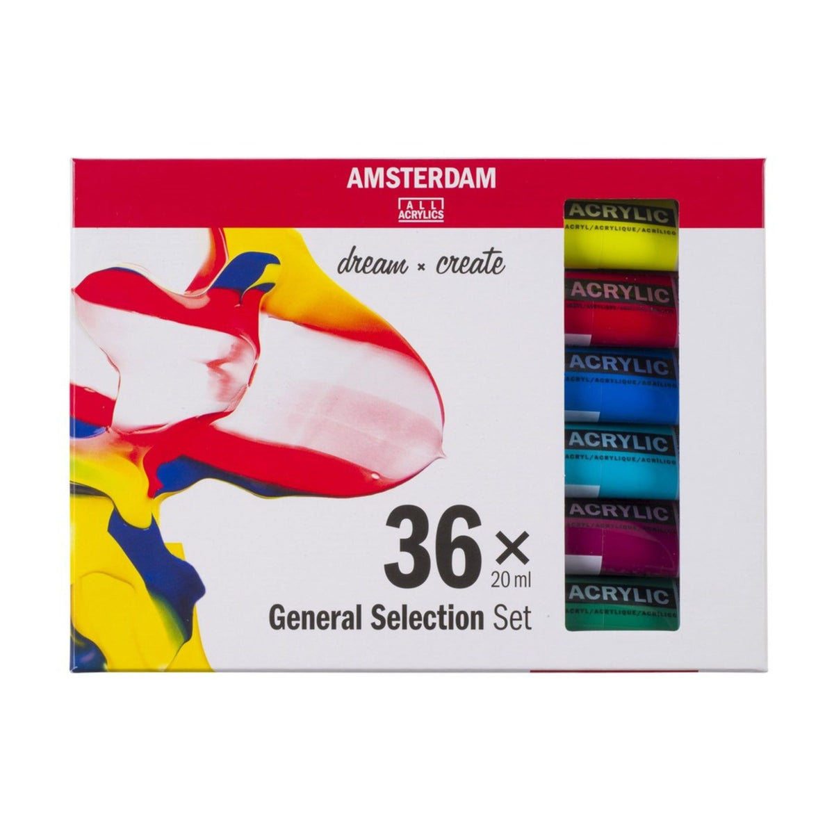 Amsterdam Standard Acrylic Set, 36x20ml Tubes