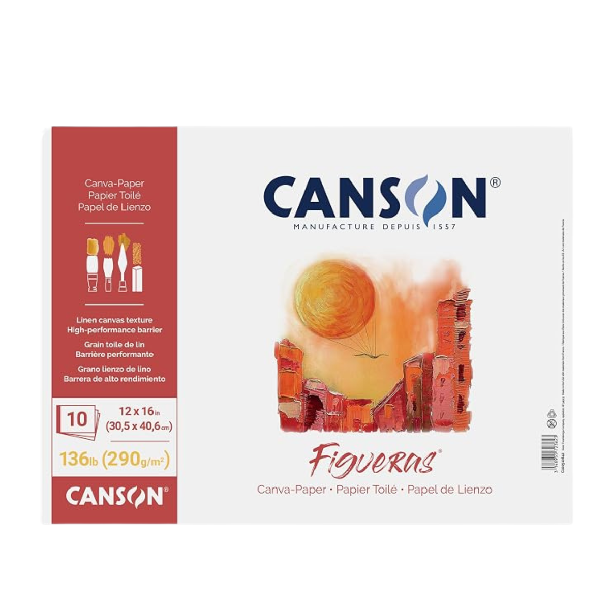 Canson Canvas Pads, 10 Sheets