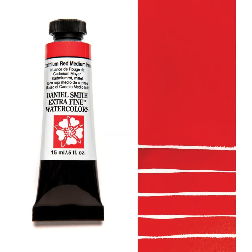 Daniel Smith Extra Fine Watercolour Tube, 15ml - Cadmium Red Medium Hue