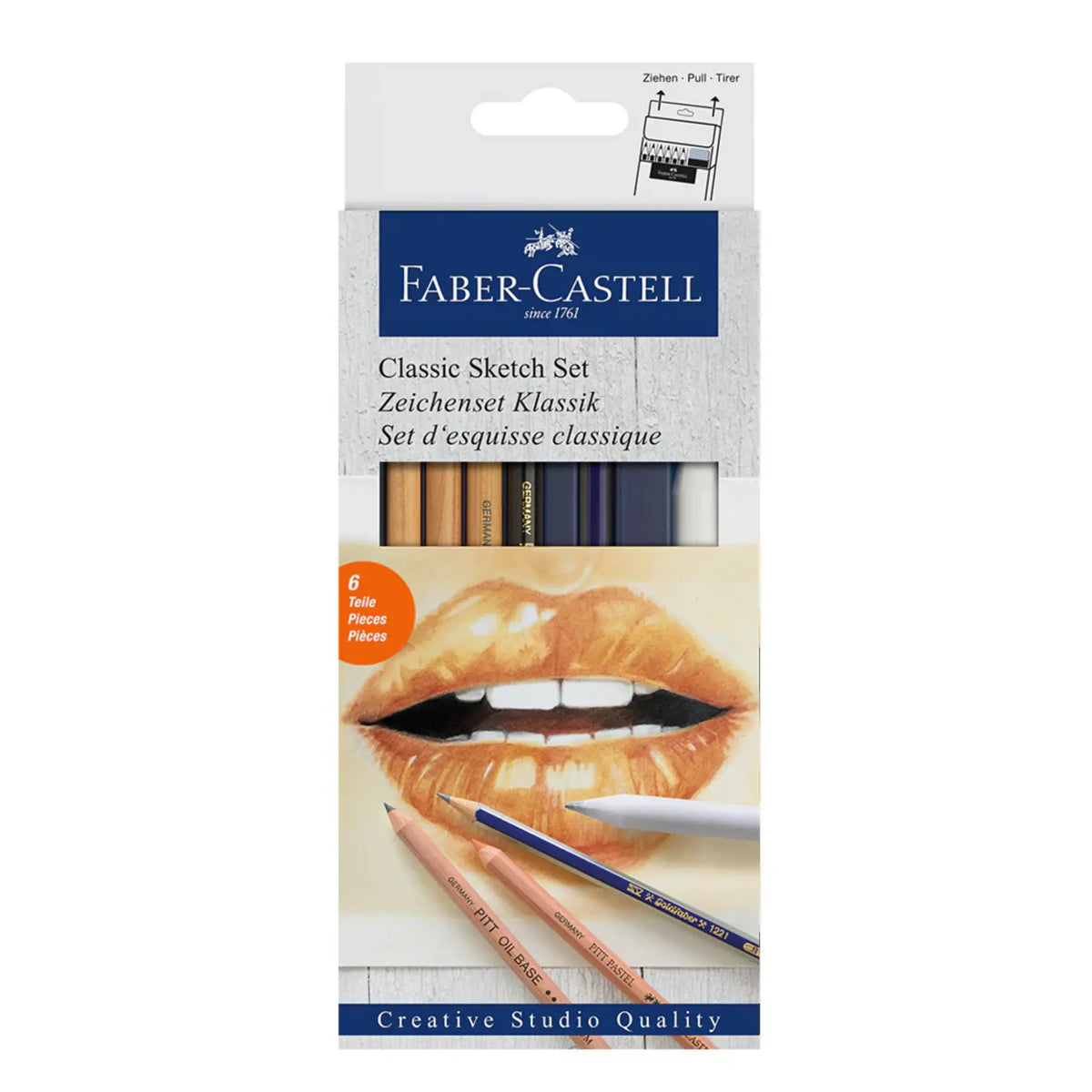 Faber-Castell, Sketch Set, Classic, 6 piece