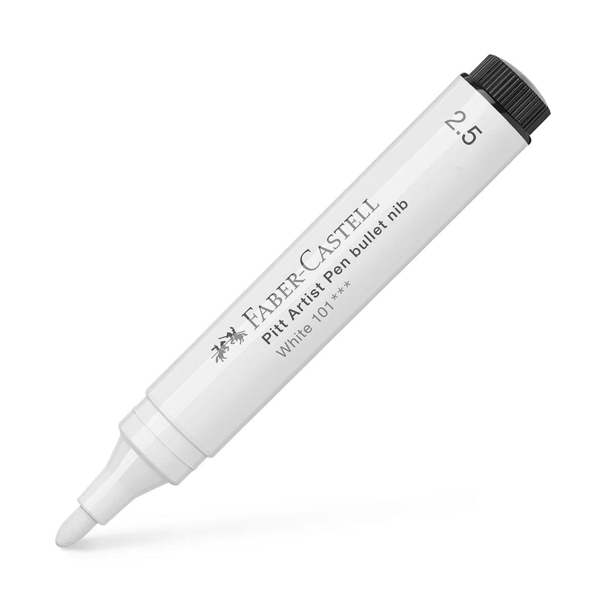 Faber-Castell, Pitt Artist Pen, Bullet Nib 2.5 mm, White - 101