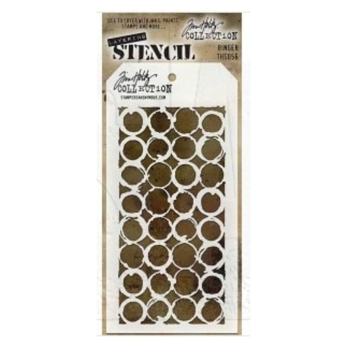 Stampers Anonymous, Tim Holtz Stencil, Ringer