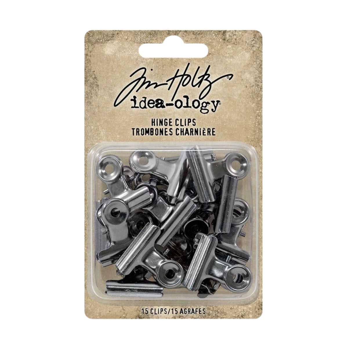 Idea-ology, Tim Holtz Hinge Clips Small, 15 Pack