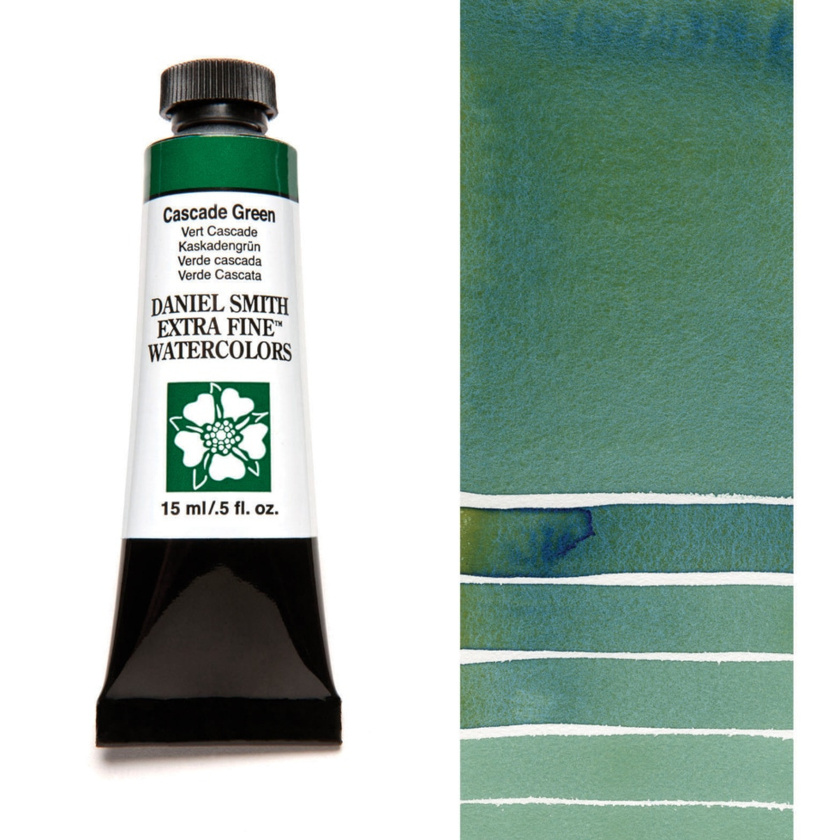 Daniel Smith Cascade Green Extra Fine Watercolour paint, 15ml tube