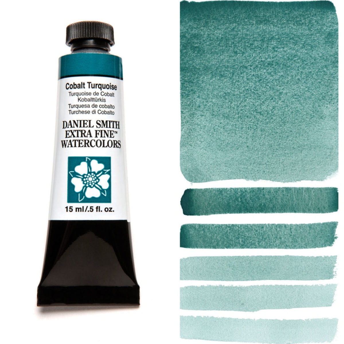 Daniel Smith Cobalt Turquoise Extra Fine Watercolour paint, 15ml tube