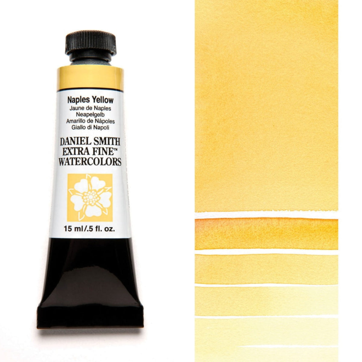 Daniel Smith Naples Yellow Extra Fine Watercolour paint, 15ml tube
