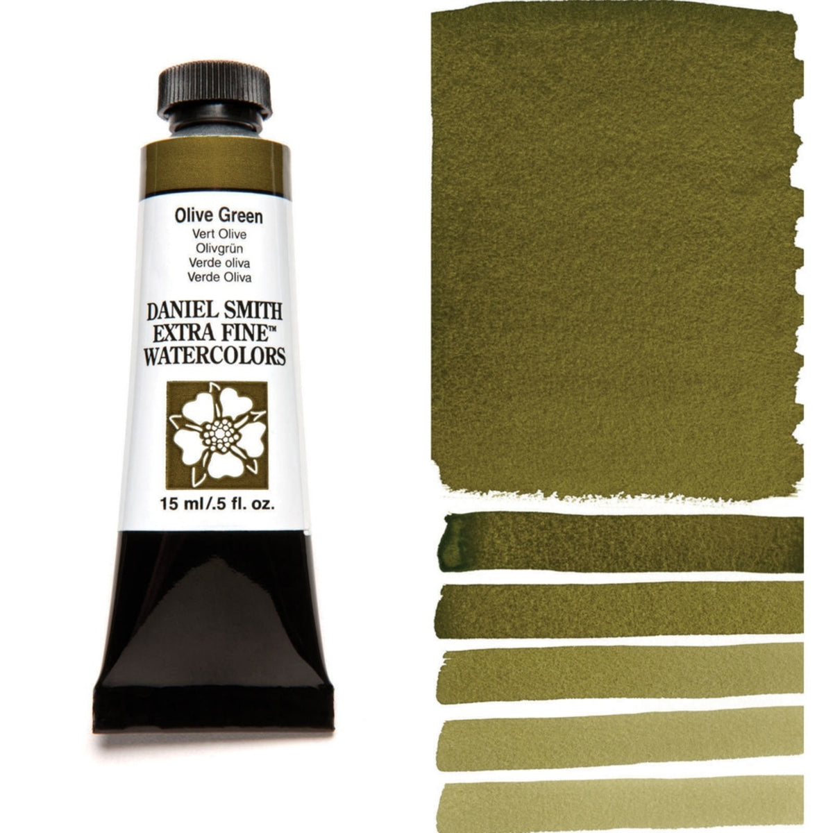 Daniel Smith Olive Green Extra Fine Watercolour paint, 15ml tube