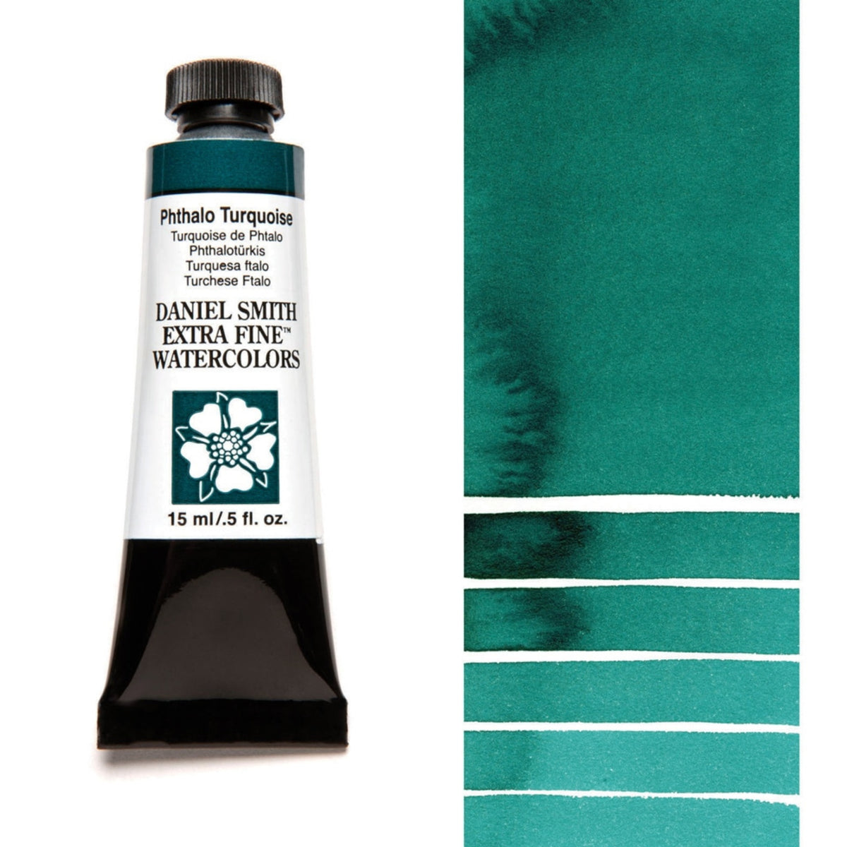 Daniel Smith Phthalo Turquoise Extra Fine Watercolour paint, 15ml tube