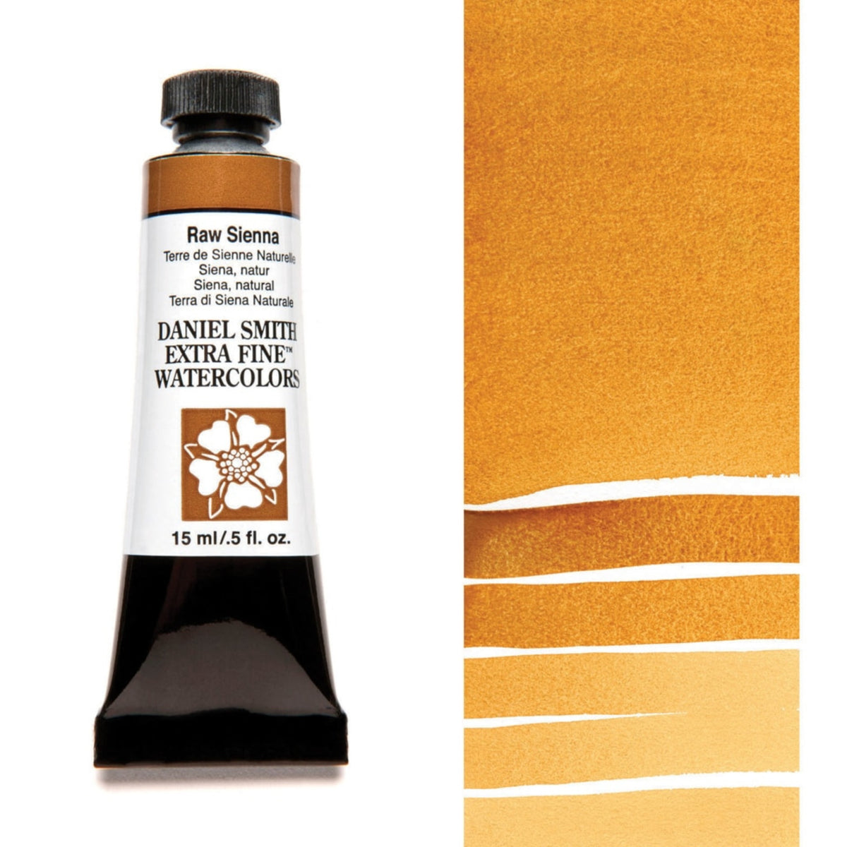 Daniel Smith Raw Sienna Extra Fine Watercolour paint, 15ml tube