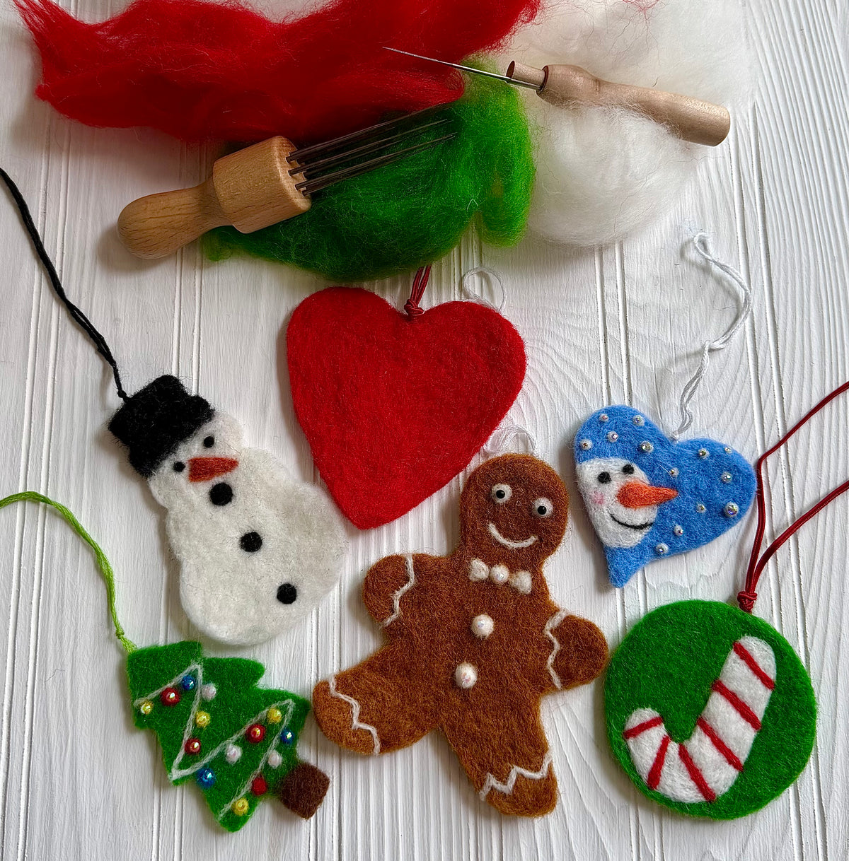 Christmas Ornament Needle Felting Workshop with Alli Grosberg