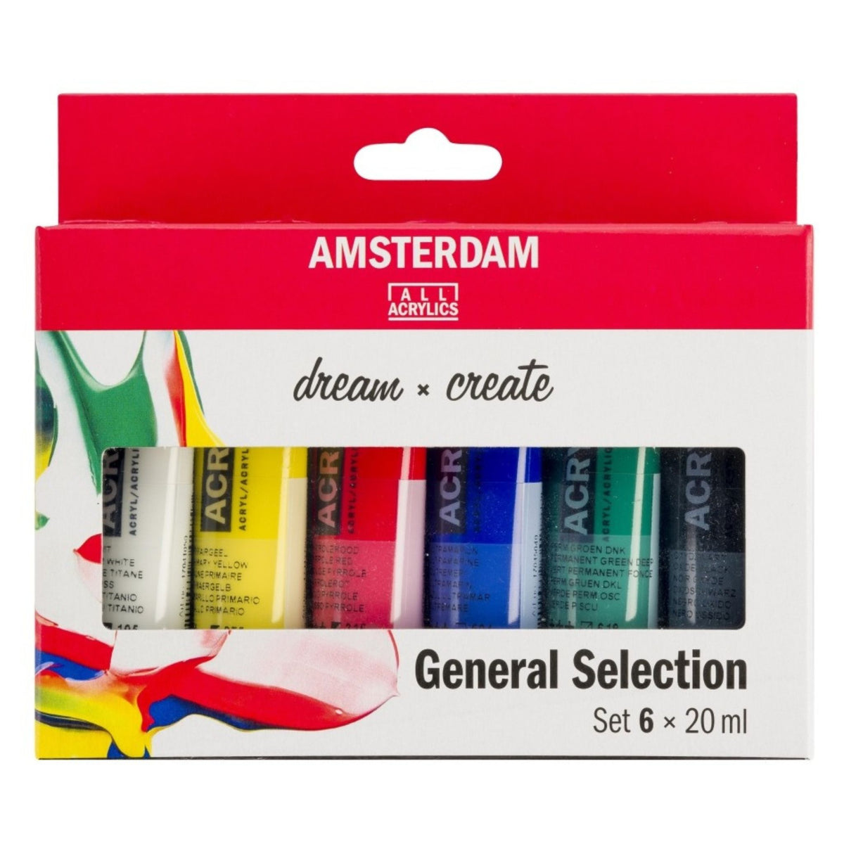 Amsterdam Standard Acrylic Set, 6x20ml Tubes