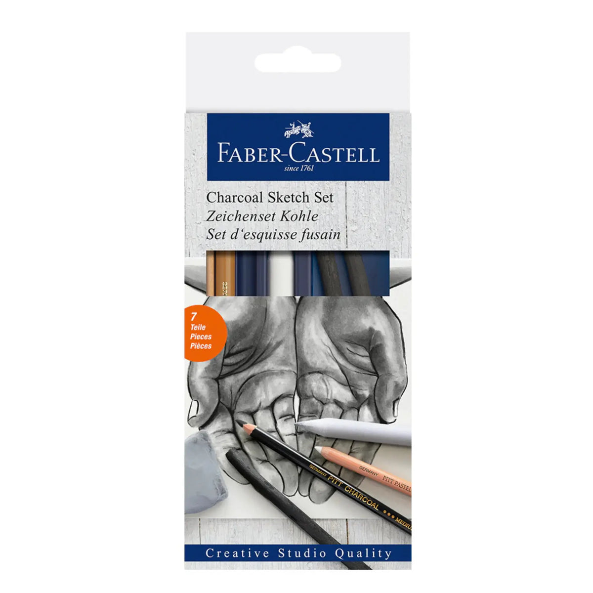Faber-Castell, Sketch Set, Charcoal, 7 piece