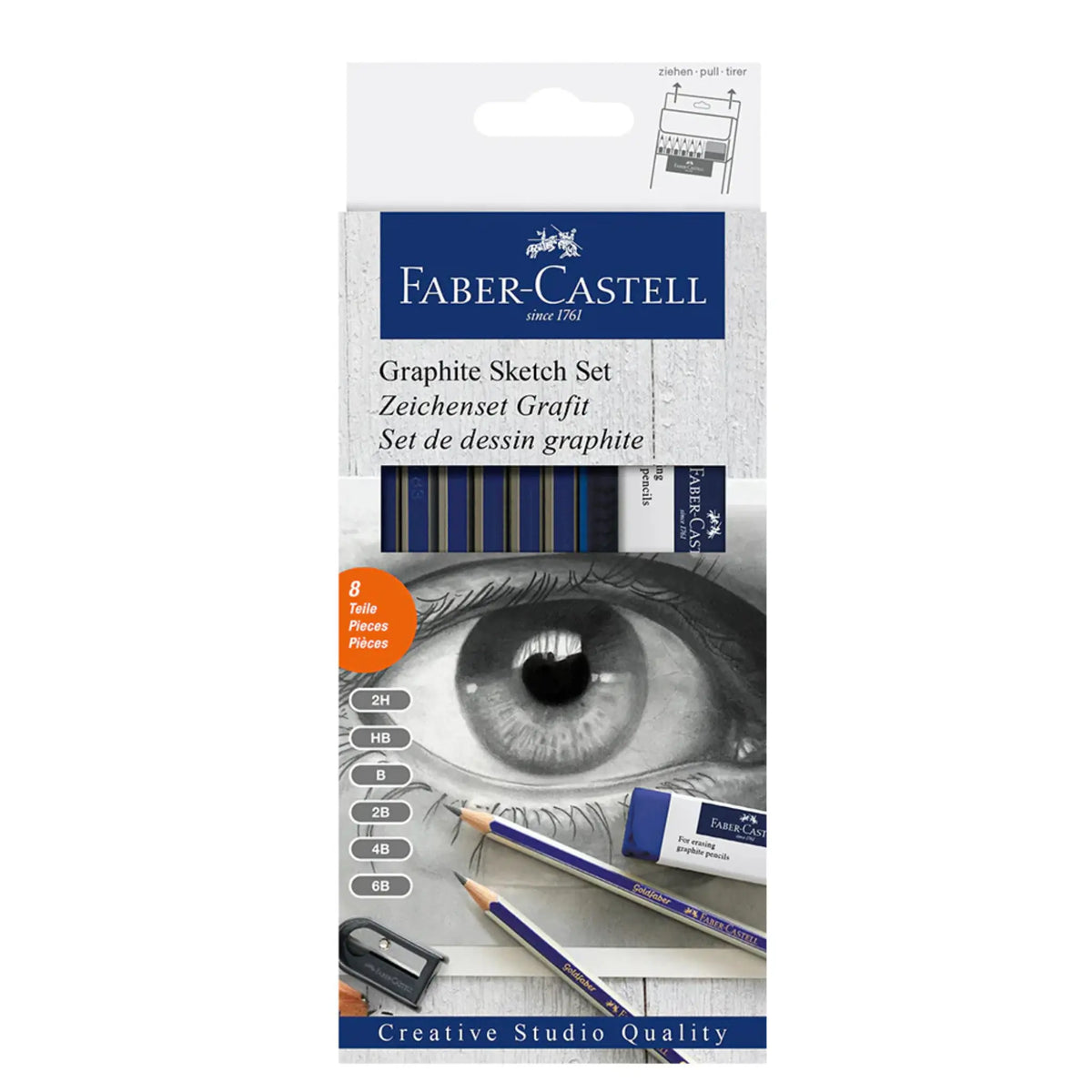 Faber-Castell, Sketch Set, Graphite, 8 piece
