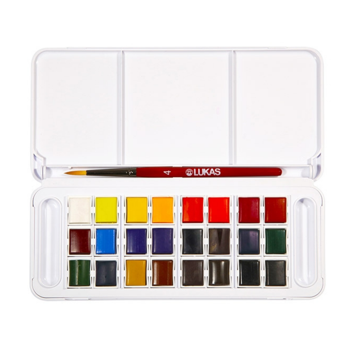 Lukas Aquarell Studio 24 Half Pans Travel Box