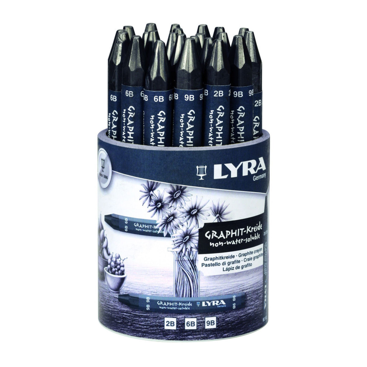 Lyra Graphite Crayon, Non Water-Soluble