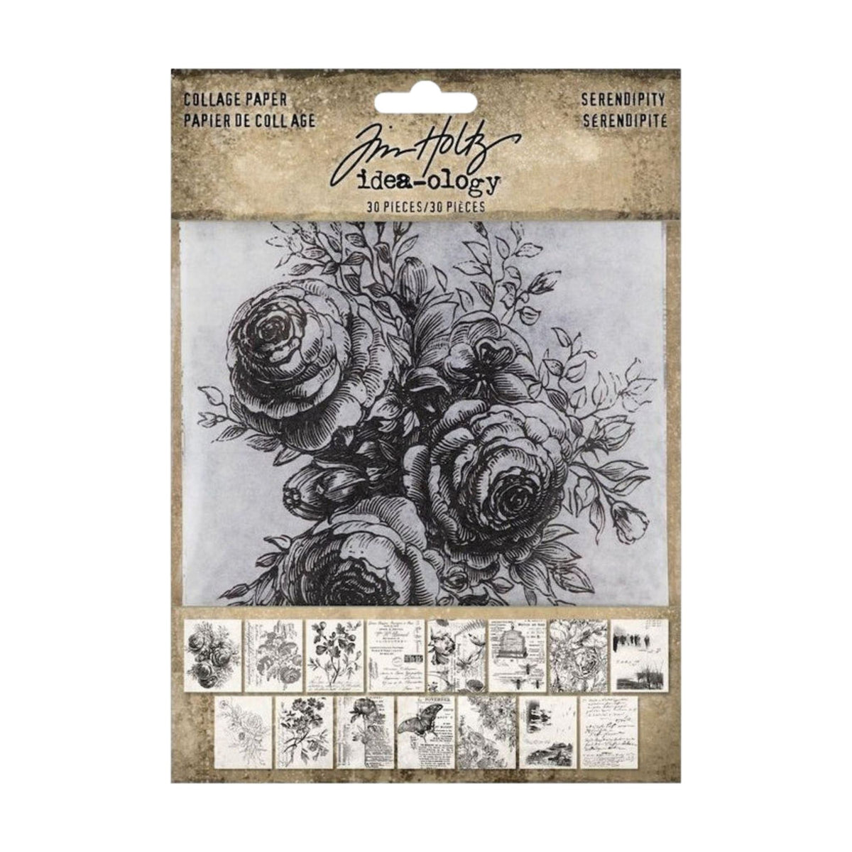 Idea-ology, Tim Holtz Collage Paper, Serendipity