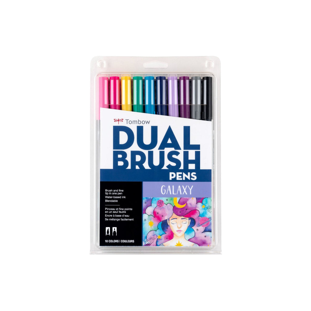 Tombow, Dual Brush Set, 10-Pack, Galaxy