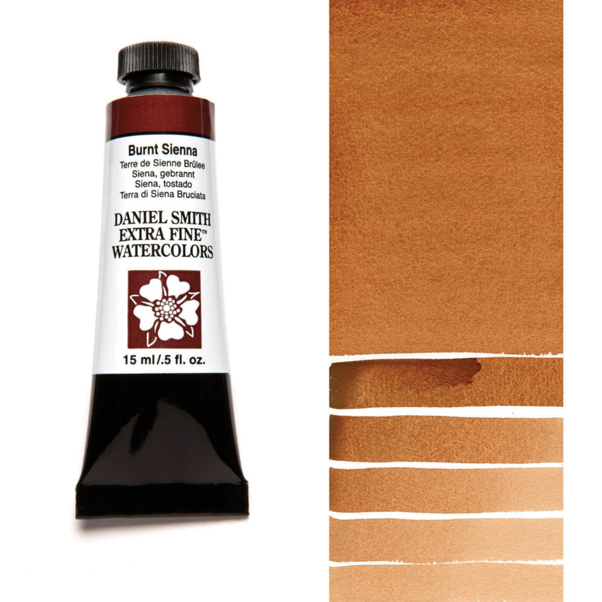 Daniel Smith Burnt Sienna Extra Fine Watercolour paint, 15ml tube