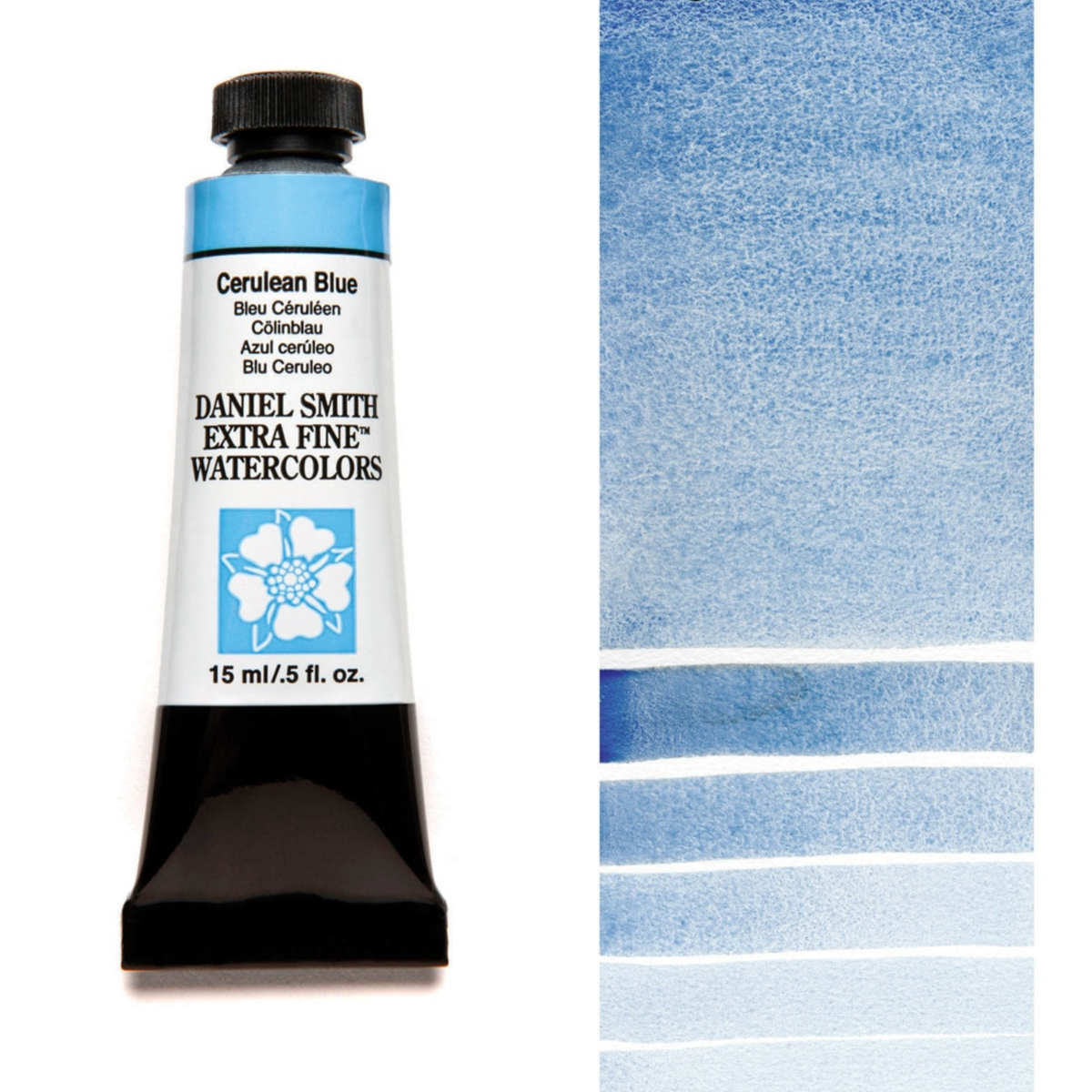 Daniel Smith Cerulean Blue, Chromium Extra Fine Watercolour paint, 15ml tube