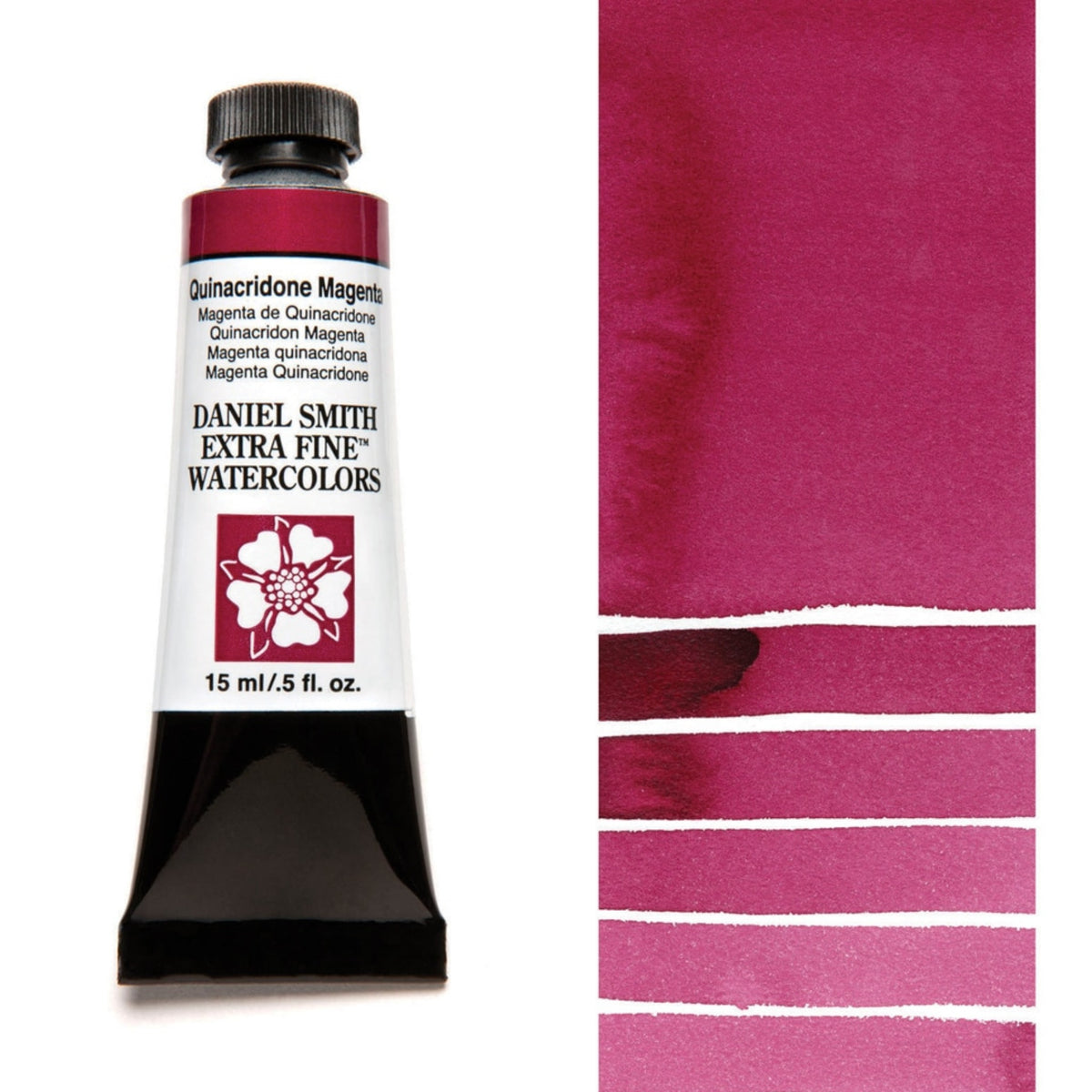 Daniel Smith Quinacridone Magenta Extra Fine Watercolour paint, 15ml tube