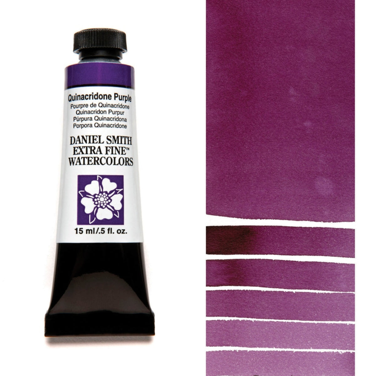 Daniel Smith Quinacridone Purple Extra Fine Watercolour paint, 15ml tube