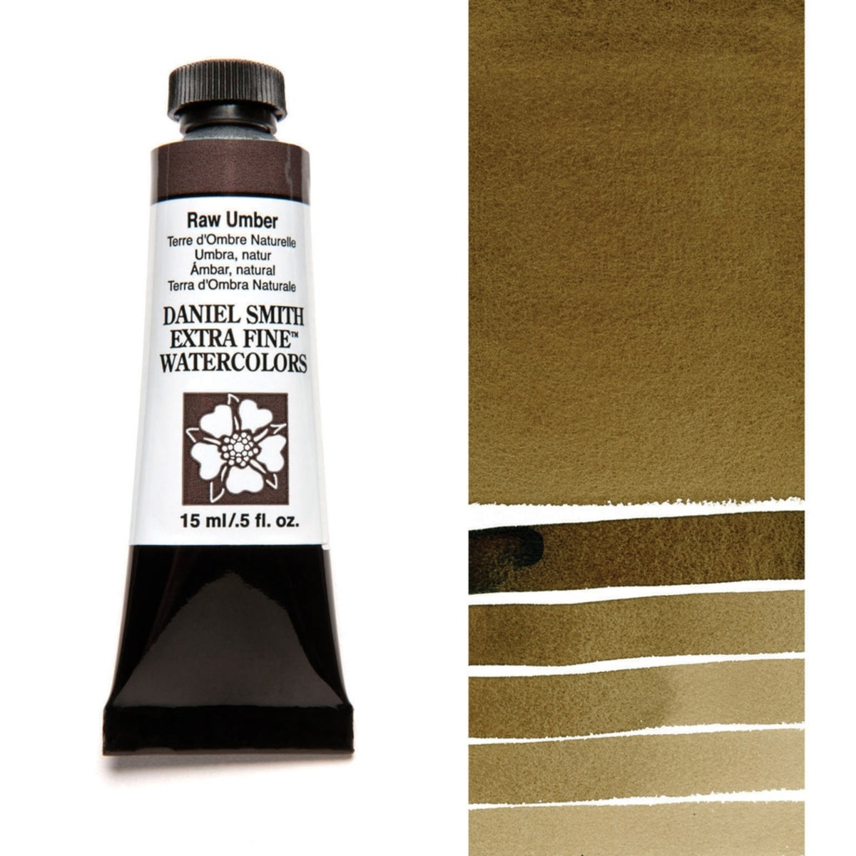 Daniel Smith Raw Umber Extra Fine Watercolour paint, 15ml tube