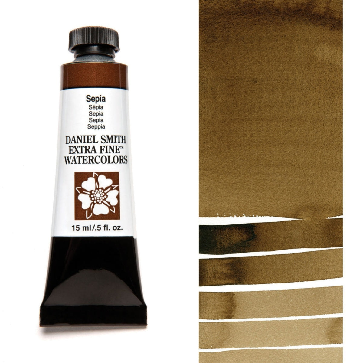 Daniel Smith Sepia Extra Fine Watercolour paint, 15ml tube